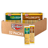Keebler pack frontal mostrando variedad y conveniencia para meriendas