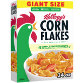 Kellogg's Corn Flakes frente de la caja grande mostrando la marca y tamaño