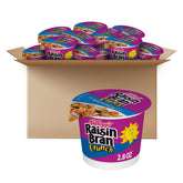Kellogg's Raisin Bran vista frontal de la taza, práctica para llevar