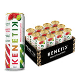 Kenetik lata frontal Watermelon Lime mostrando diseño y beneficio refrescante
