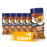 Kernel Season's frente del empaque mostrando sabor Caramel y beneficios