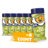 Kernel Season's frasco frontal Dill Pickle mostrando etiqueta y tamaño