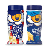 Kernel Season's frente del empaque mostrando pack de dos y diseño claro