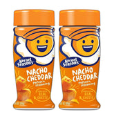Kernel Season's envase frontal mostrando marca y sabor nacho cheddar, atractivo visual