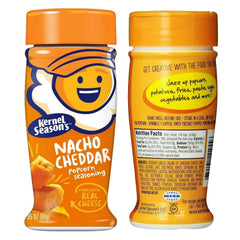 Kernel Season's primer plano del polvo, textura fina y fácil adhesión al snack