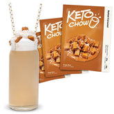 Keto Chow frente del empaque mostrando presentaciones y conveniencia