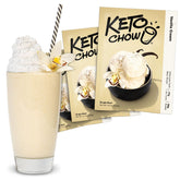 Keto Chow paquete frontal mostrando diseño y conveniencia para comidas