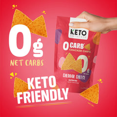 Keto Naturals primer plano de textura crujiente que resalta su calidad
