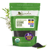 Kevala empaque frontal de semillas de sésamo negro, conserva frescura