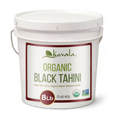 Kevala tahini negro envase frontal mostrando etiqueta y certificaciones