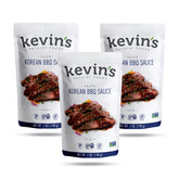 Kevin's Natural Foods envase frontal Korean BBQ mostrando etiqueta y beneficios