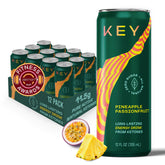 KEY lata frente mostrando diseño y beneficio energía limpia