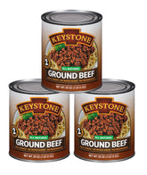 Keystone lata al frente mostrando la marca y formato de 28 oz, ideal para despensas