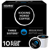 Kicking Horse empaque frontal mostrando caja de 10 cápsulas y beneficio conveniencia