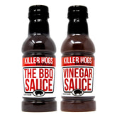 Killer Hogs pack frontal mostrando ambas botellas y uso inmediato