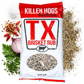 Killer Hogs envase frontal mostrando diseño y tamaño 5 lb, ideal para uso frecuente