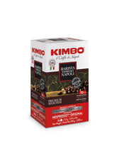 KIMBO cápsulas Barista Napoli frontal caja mostrando marca y cantidad