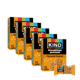 KIND empaque frontal mostrando sabor caramelo y cacahuate y conveniencia