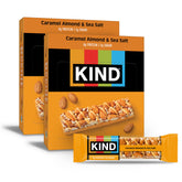 KIND embalaje frontal mostrando 24 barras para llevar y conveniencia