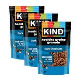 KIND empaque frontal clusters chocolate oscuro, atractivo y claro