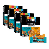 KIND presentación frontal del paquete mostrando 80 mini barritas, práctico