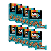 KIND empaque frontal mostrando 80 barras minis y beneficios nutricionales