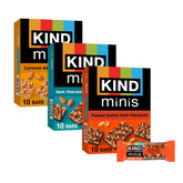 KIND minis pack frontal mostrando variedad, conveniencia para llevar