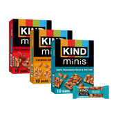 KIND Minis frente del paquete mostrando el surtido y beneficios para llevar