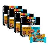 KIND empaque frontal del surtido de 80 minis mostrando variedad y conveniencia