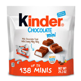 Kinder Chocolate frontal del paquete grande, ideal para eventos