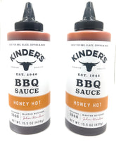 KINDER'S vista frontal del envase mostrando etiqueta y tamaño, ideal para identificar la salsa