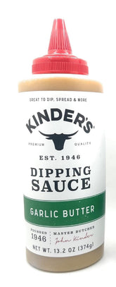 Kinder's botella frontal mostrando etiqueta y tamaño práctico