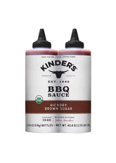 KINDER'S botella frontal mostrando etiqueta y contenido dulce-ahumado