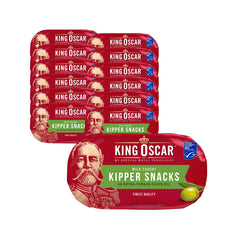 King Oscar lata frontal mostrando diseño y calidad del producto