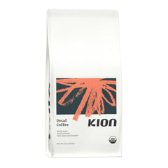 Kion vista frontal del paquete mostrando certificación orgánica y tueste medio