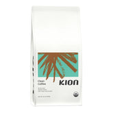 Kion Clean Coffee frente del paquete mostrando diseño y peso, conveniencia y frescura