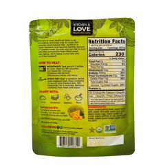 Kitchen & Love primer plano de la textura deshebrada que imita carne