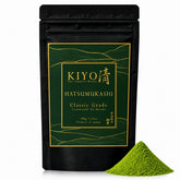 Kiyo Matcha frente del envase mostrando el diseño y frescura