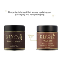 Kiyo Matcha preparación con chasen para espuma cremosa