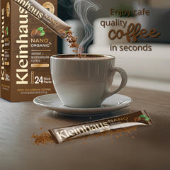Kleinhaus sobre individual abierto con polvo listo para disolver y sabor fresco