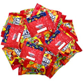 KLUB BULK frente del empaque mostrando la bolsa de 1,5 lb y variedad de sabores