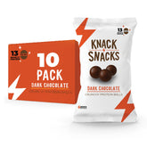 Knack Snacks empaque frontal mostrando 10 bolsas listas para llevar y conveniencia
