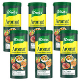 Knorr Aromat presentación frontal paquete de seis muestra práctico