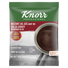 Knorr sobre frente del empaque mostrando marca y facilidad de uso
