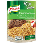 Knorr envase frontal Rice Sides champiñón mostrando etiqueta clara y práctico uso