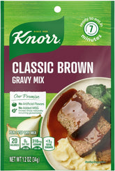 Knorr envase frontal del pack seis sobres, práctico y ahorro de espacio