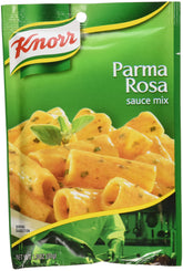 Knorr paquete Parma Rosa frente del paquete mostrando diseño y conveniencia
