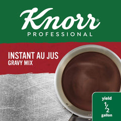 Knorr au jus vertida sobre roast beef, realza sabor de la carne