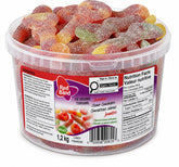 Koala cubeta frontal mostrando 60 gomitas, ideal para compartir