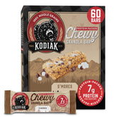 Kodiak Cakes caja frontal de barras Chewy S'mores mostrando volumen de 12 cajas
